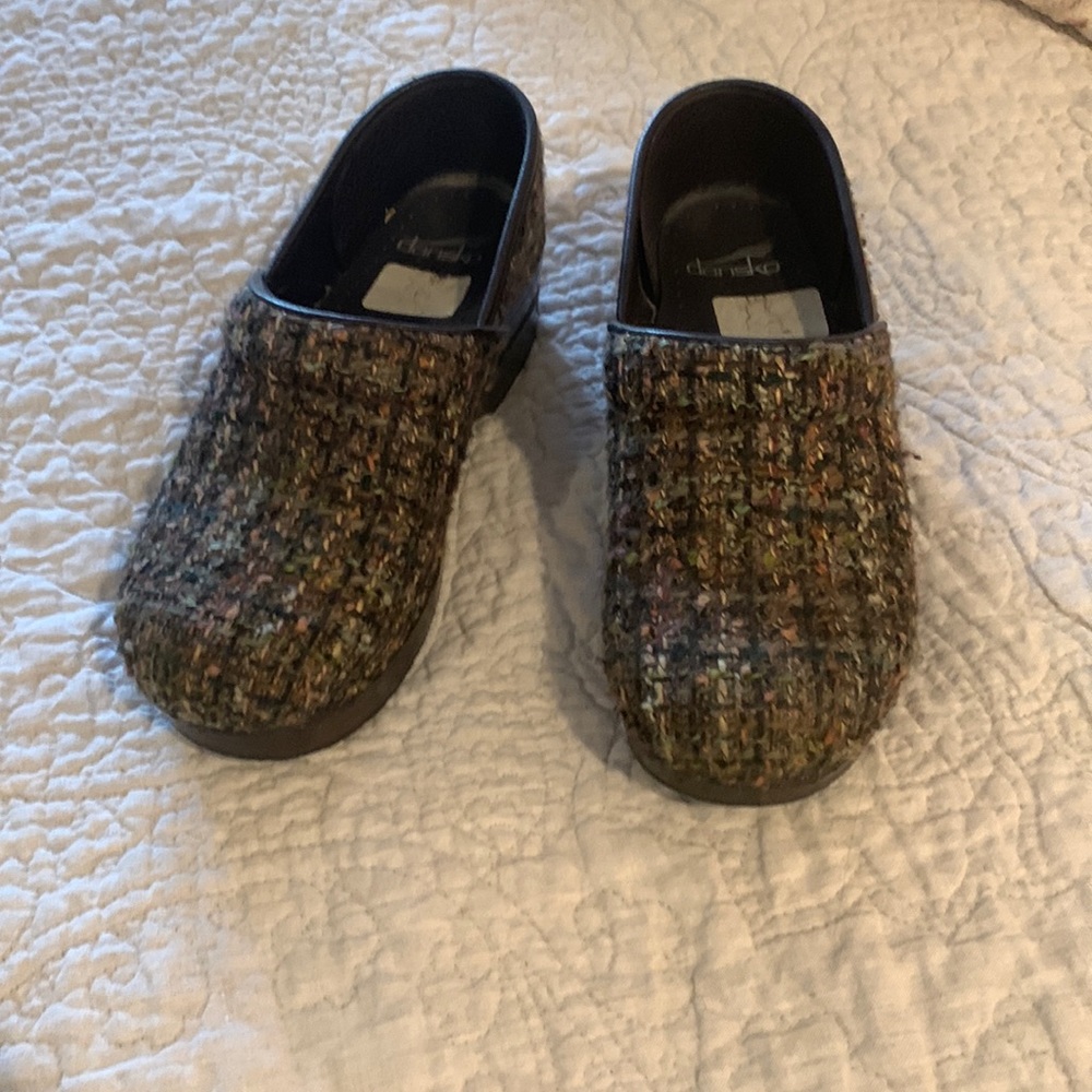 Dansko clogs! Tweed material